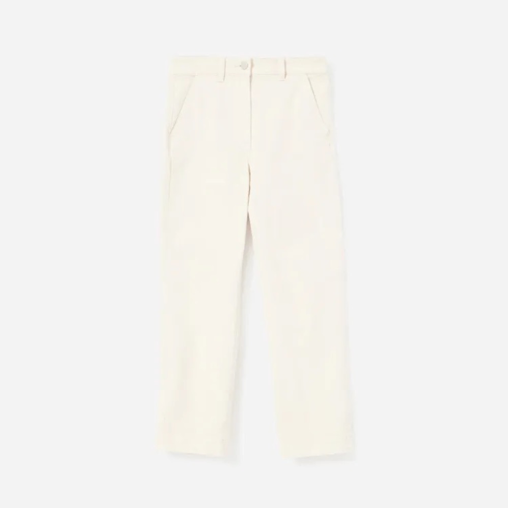 Everlane Cream Crop Straight Leg Pants, 2